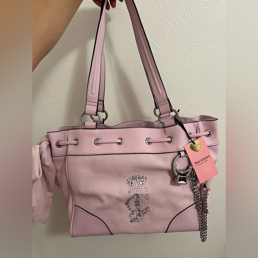 Juicy Couture Juicy Crown Day Dreamer Tote Chiffon Pink